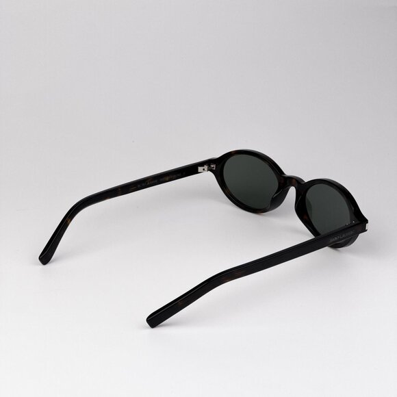 Saint Laurent JEANNE Sunglasses – Havana Oval Frame / Grey Lenses (SL751 002) - Picture 4 of 13